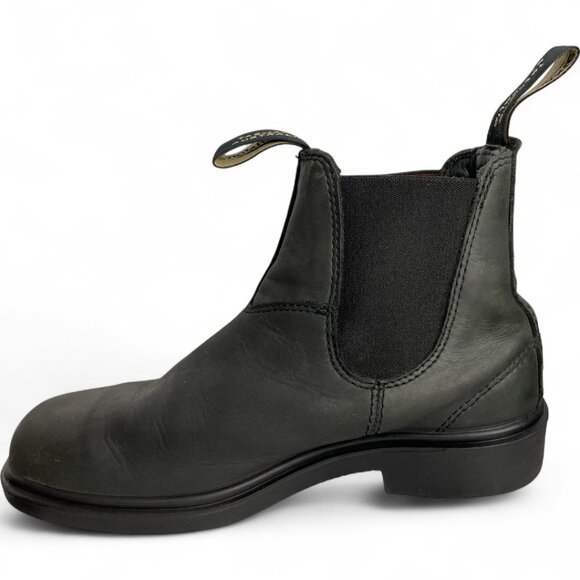 Blundstone Charcoal Gray Leather Chelsea Australian Boots Men's 5.5 Women's 7.5 - Picture 9 of 15